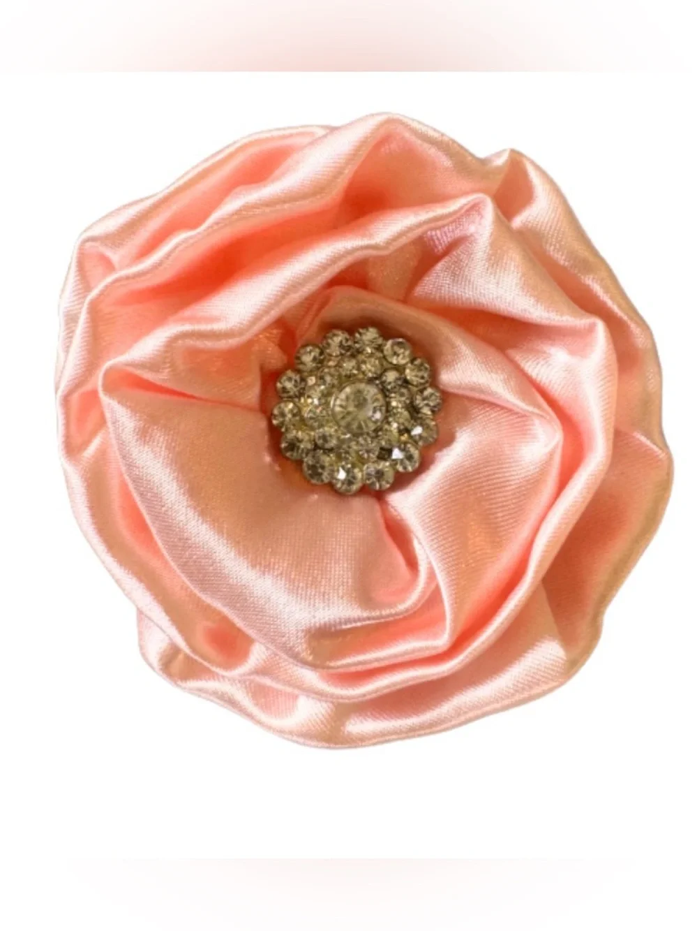 Rhinestone Flower Brooch